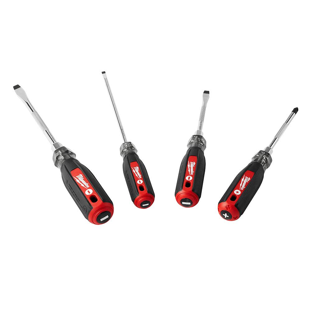 4Pc Cushion Grip Screwdriver Kit ;