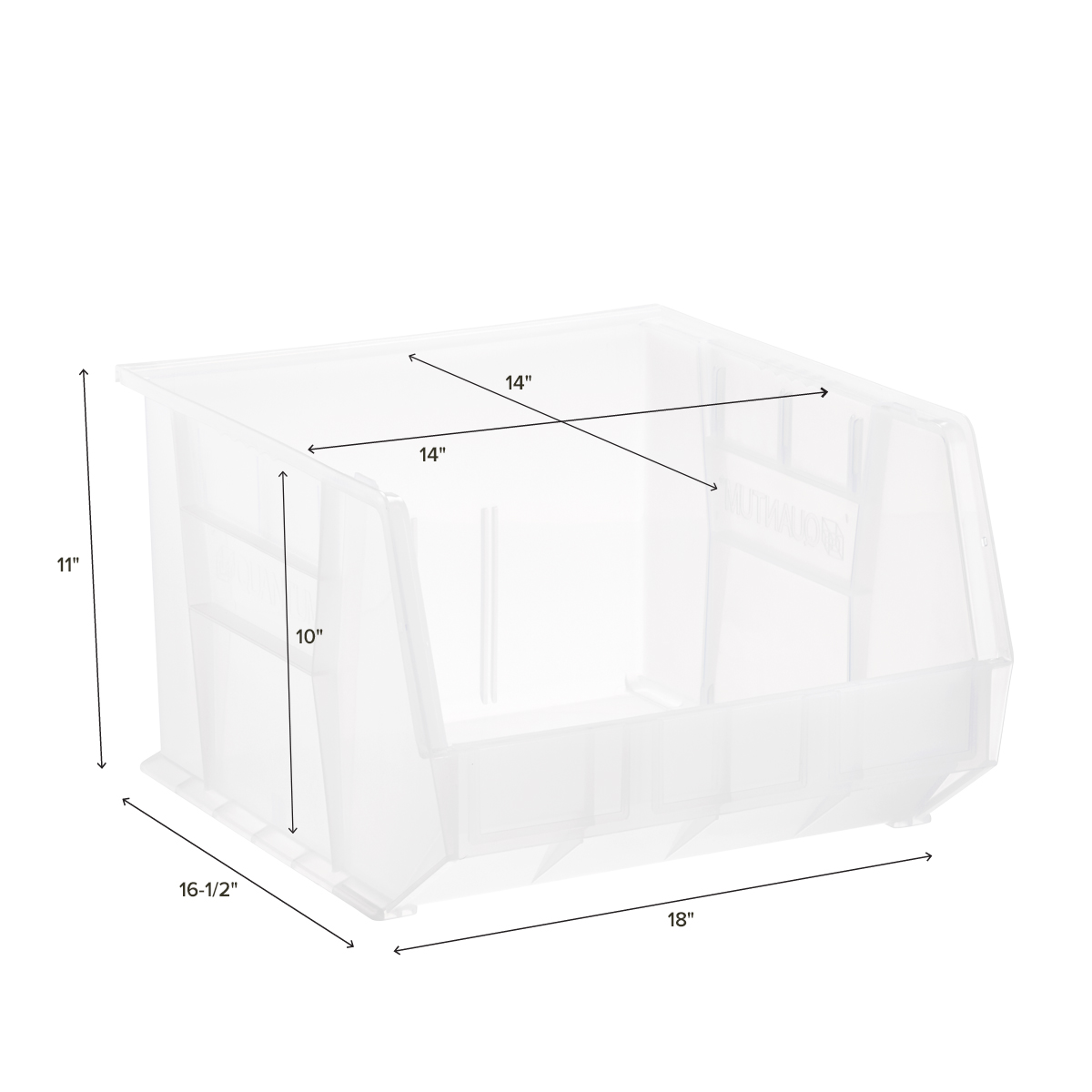 Utility Extra Large Stackable Plastic Bins