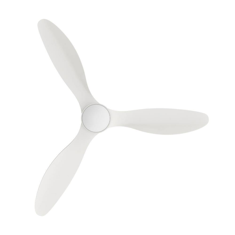 CARRO Xander 52 in. Color Changing Integrated LED Indoor White 10-Speed DC Ceiling Fan with Light Kit and Remote Control HYDC523N4-L11-W1-1-FM