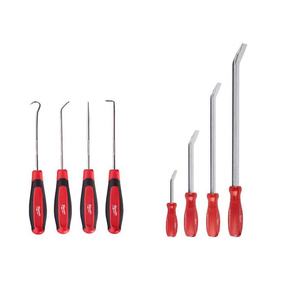 MW Pry Bar Set with Hook and Pick Set (8-Piece) 48-22-9214-48-22-9215