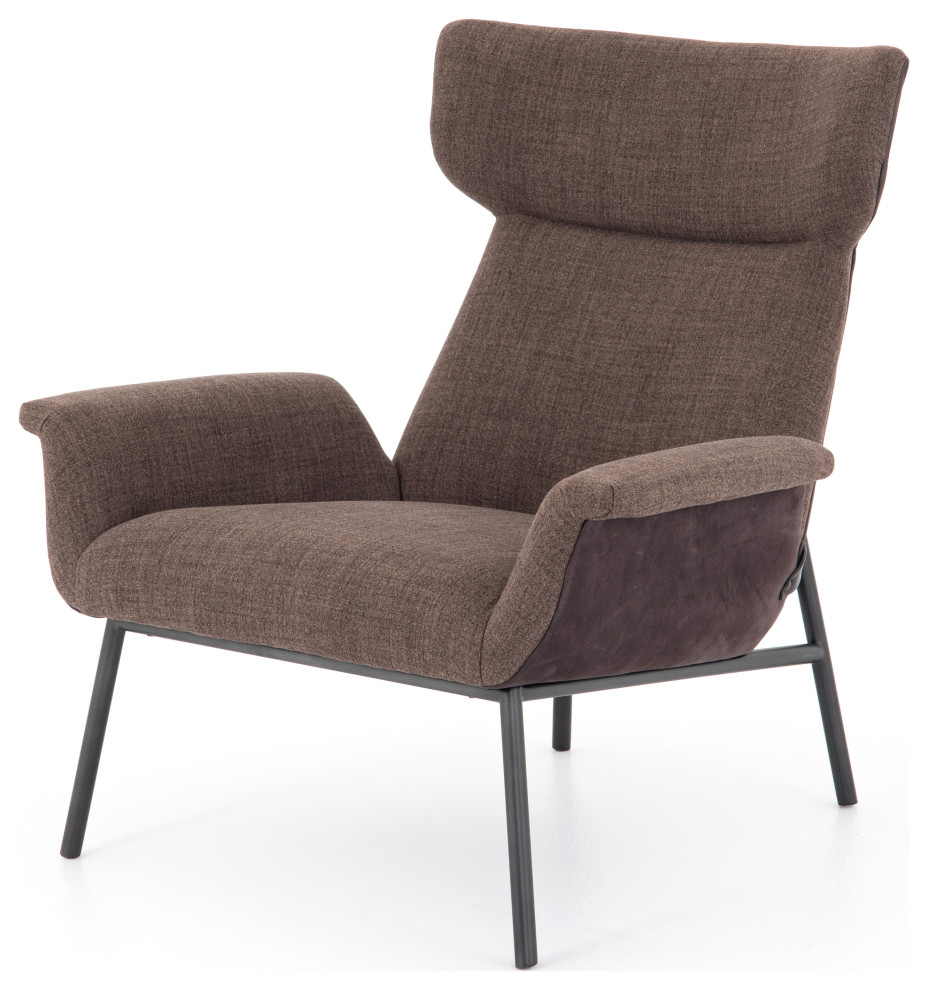 Anson chair highland sepia   Midcentury   Armchairs And Accent Chairs   by AFB Decor  Houzz