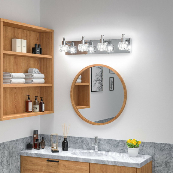 Costway 69137805 4 Lights Modern Bathroom Vanity L...