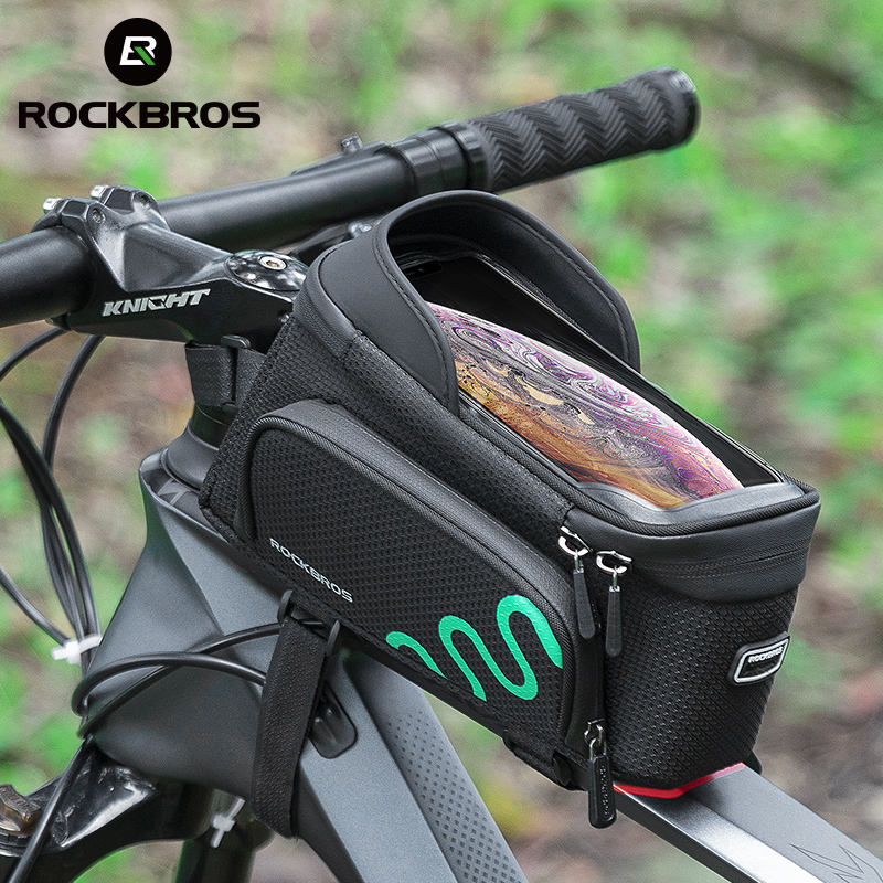 ROCKBROS Waterproof Bag For Bike Top Tube Cell Phone Front Frame Bags Bicycle Bag