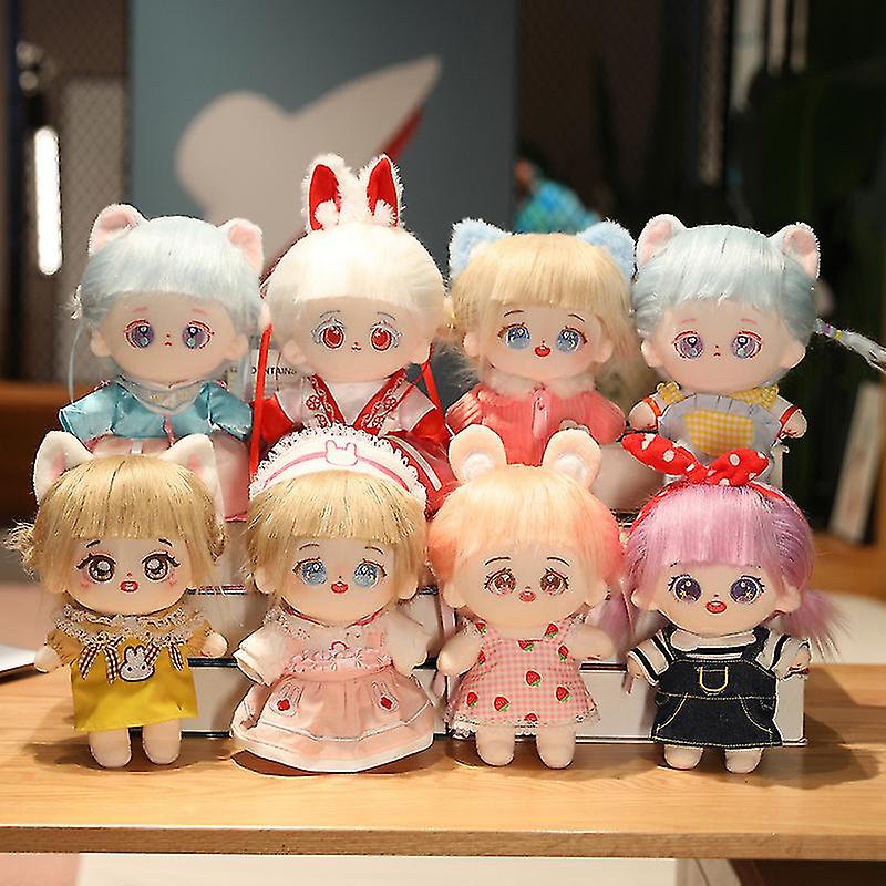 23cm Kawaii Idol Doll With Clothes Anime Plush Star Dolls Stuffed Customization Figure Toys Cotton Baby Doll Fans Collection Gift