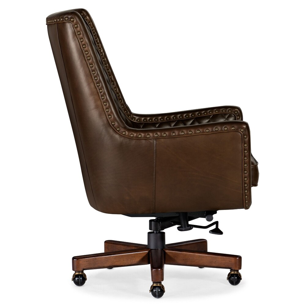 Kannto Leather Office Chair  Brown