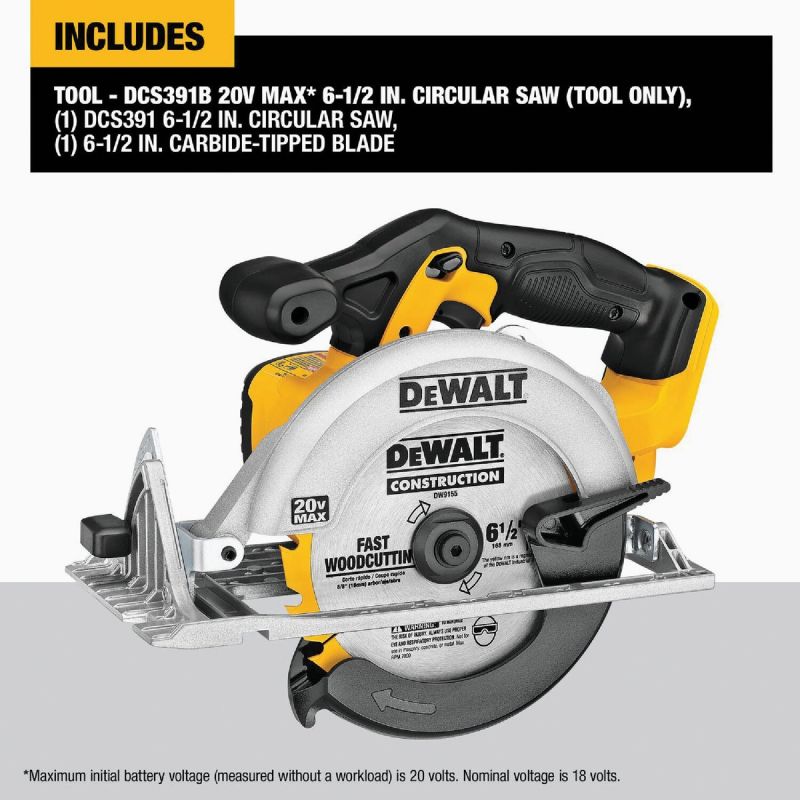 DW 20V MAX Lithium-Ion Cordless Circular Saw