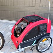 Midlee Dog Red Bike Stroller (Medium)