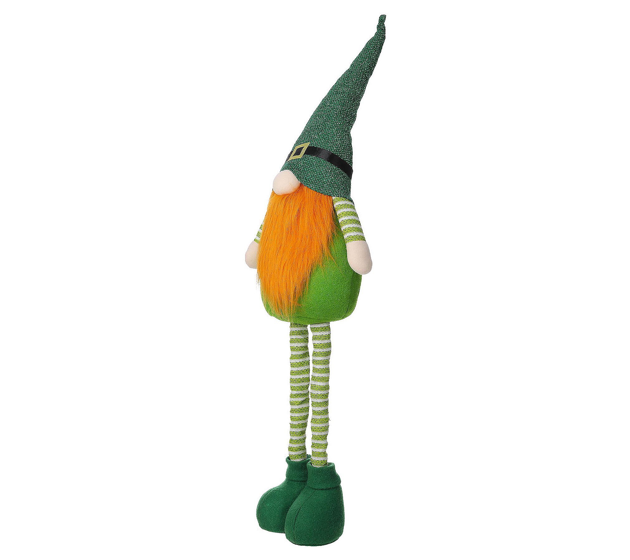 Glitzhome Telescoping Legs St. Patrick's Day Gn ome Leprechaun