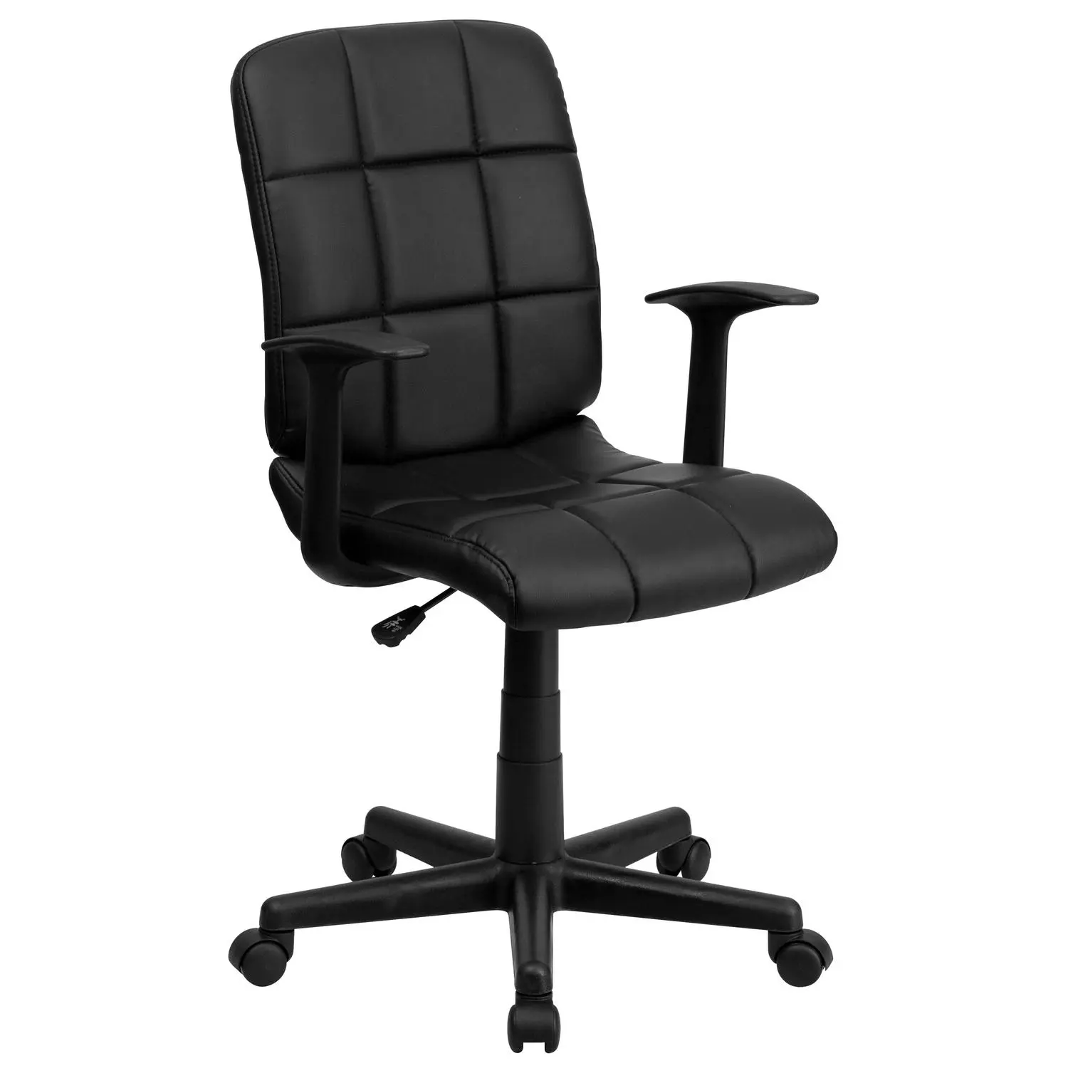 Black Vinyl Office Chair