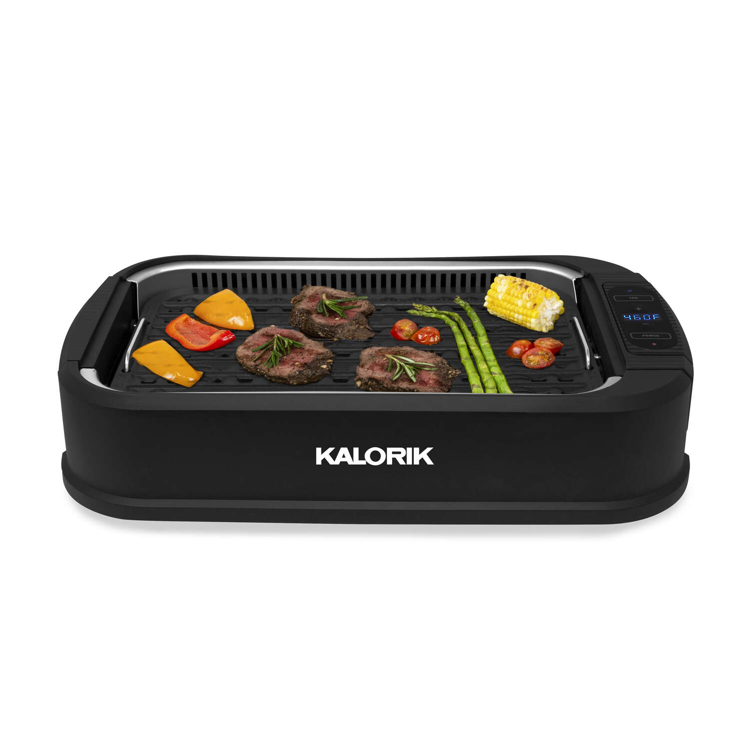 Kalorik Black Stainless Steel Indoor Grill 21.23 sq ft