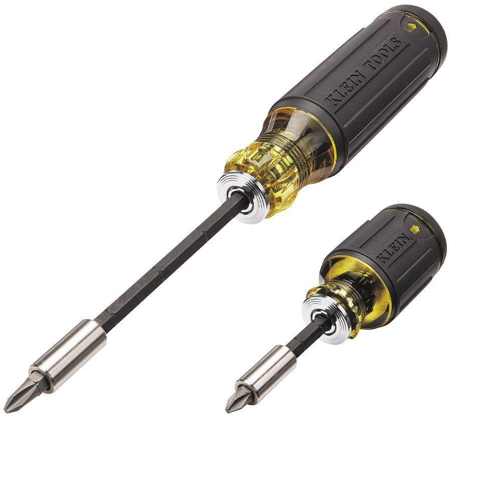 Klein Tools Adjustable Length Multi-Bit Screwdriver Set (2-Piece) 85516