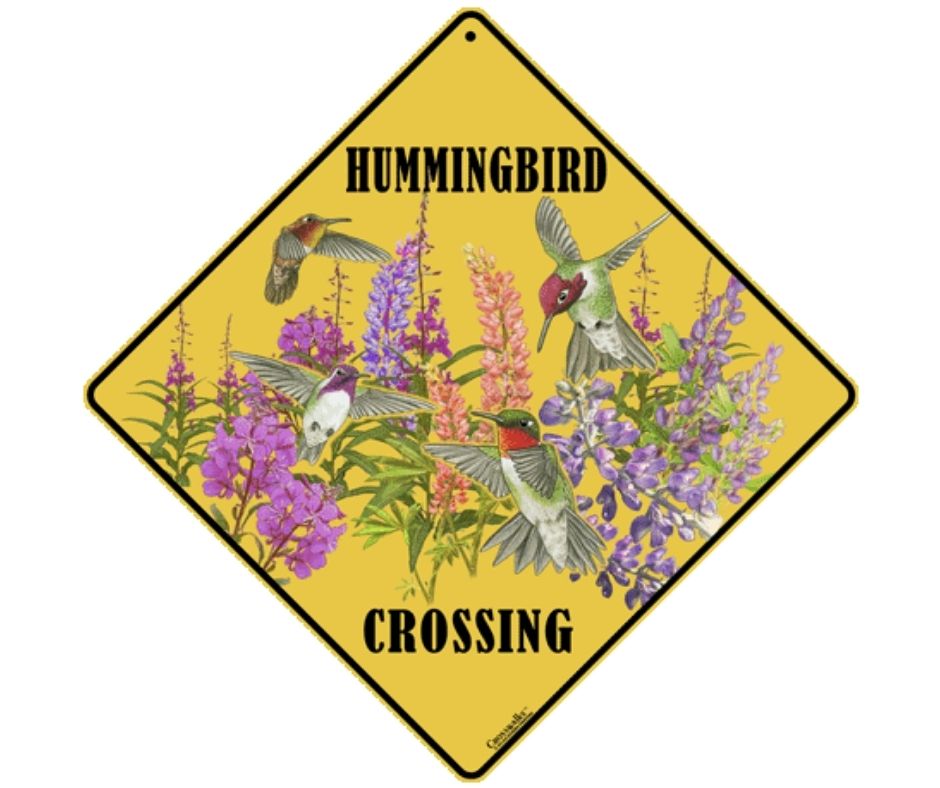 Western Hummers Crossing Sign by Crosswalks