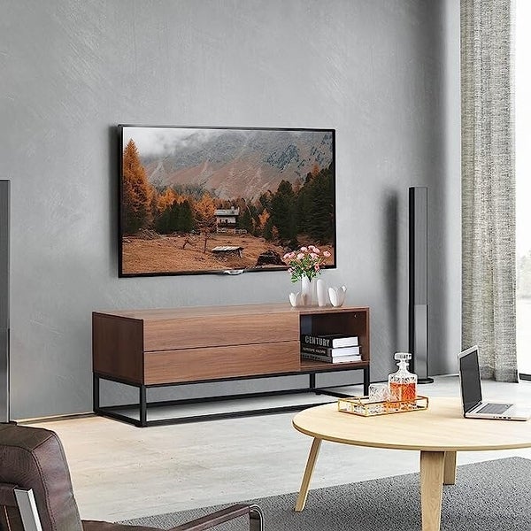 EBello Modern TV Stand Media Cnsole for TV up to 50 inch for Living Room Bedroom