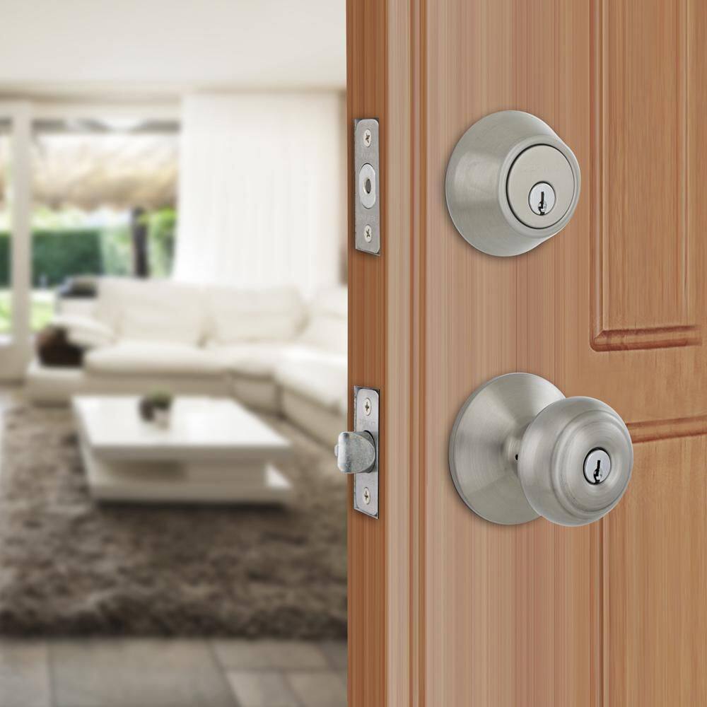 Defiant Hartford Satin Nickel Combo Pack with Single Cylinder Deadbolt 32BGX2D1B