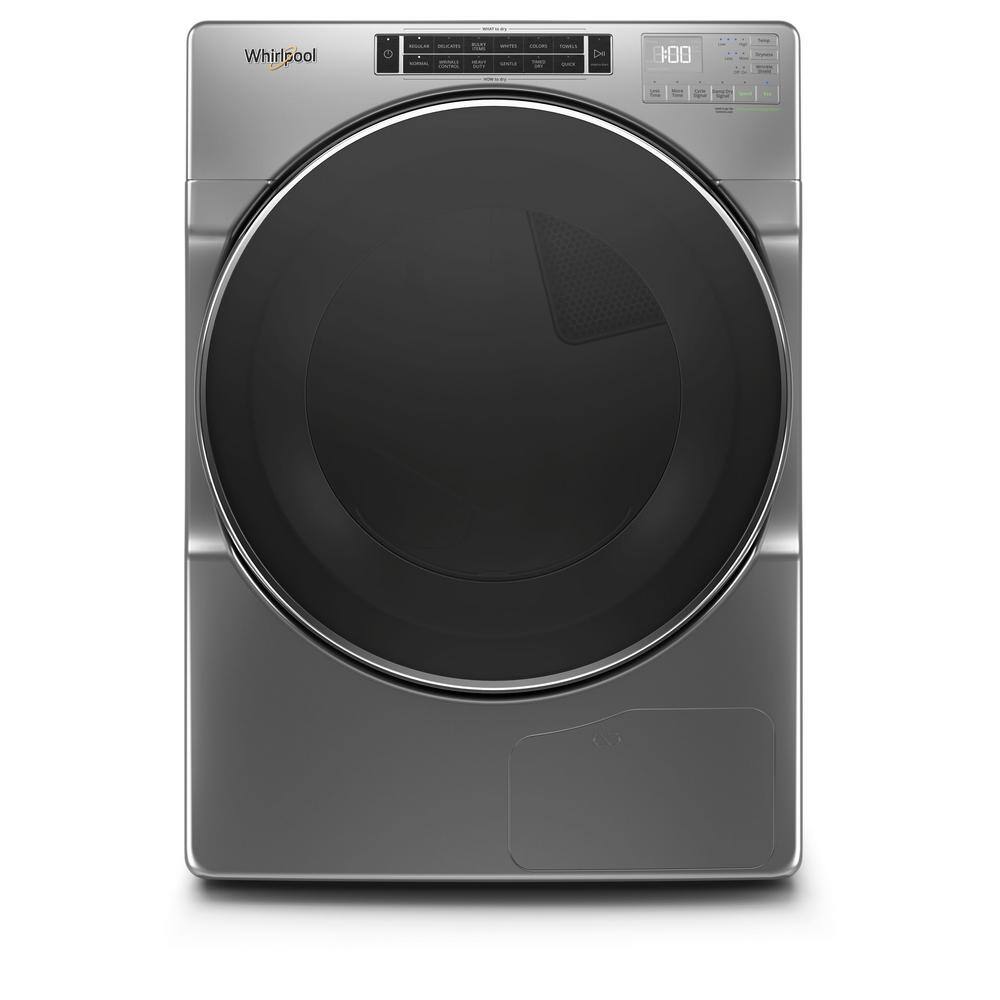 Whirlpool 7.4 cu. ft. 240-Volt Stackable Chrome Shadow Electric Ventless Dryer with Intuitive Touch Controls ENERGY STAR WHD862CHC