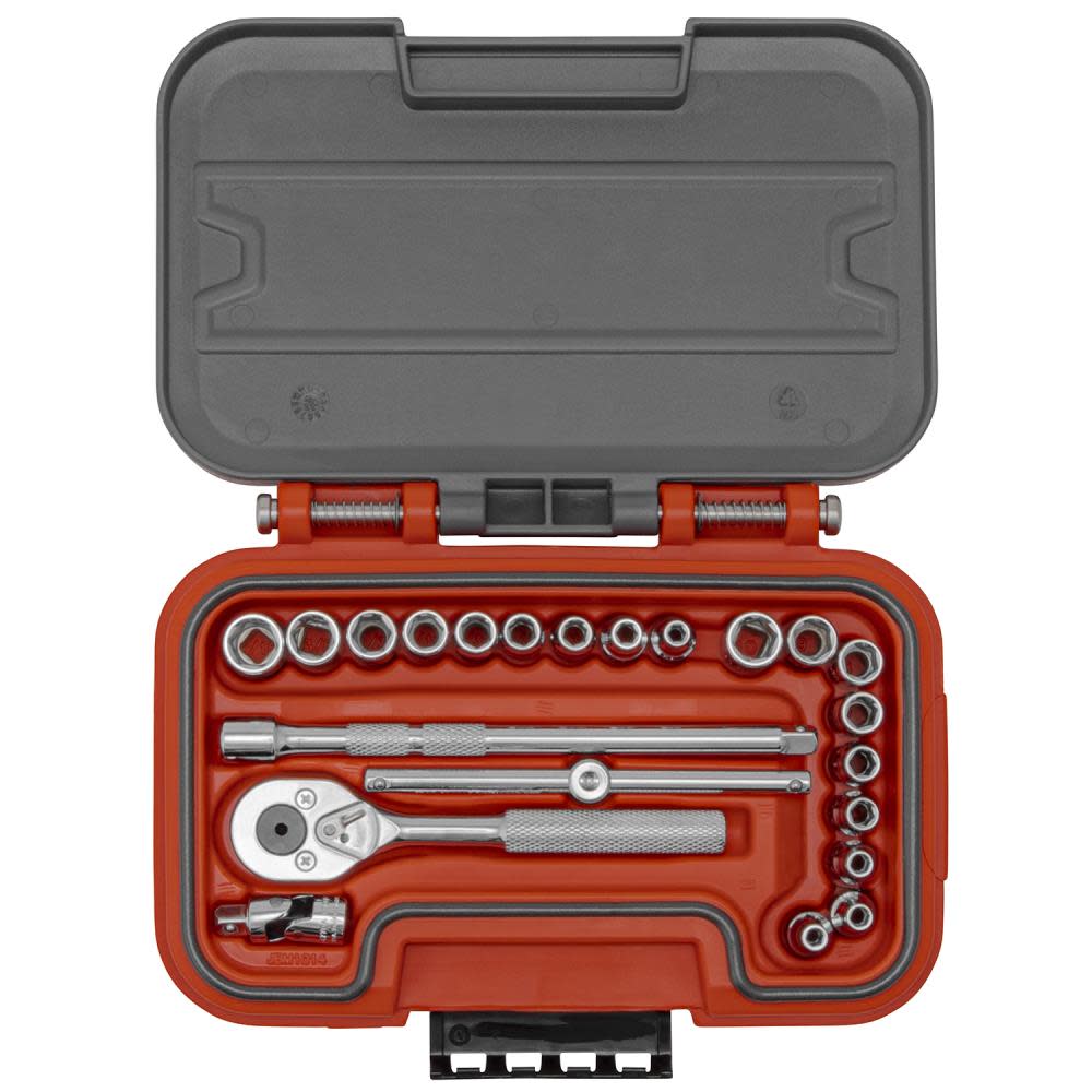 Proto Socket Set 1/4 DR 22pc SAE and MM 6pt