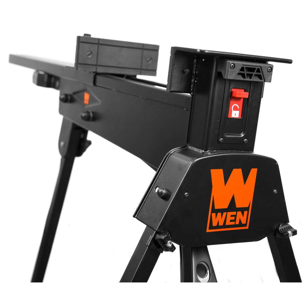 WEN 41 in. W x 35 in. H 600 lbs. Capacity Portable Clamping Sawhorse and Work Bench WA601