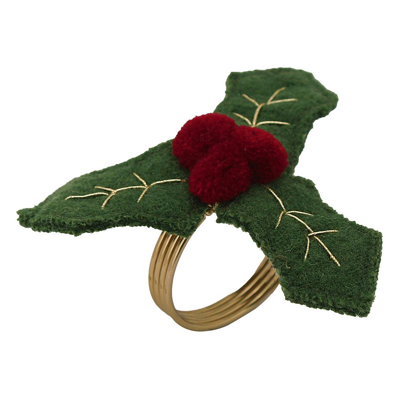 St. Nicholas Square? Holly Napkin Ring