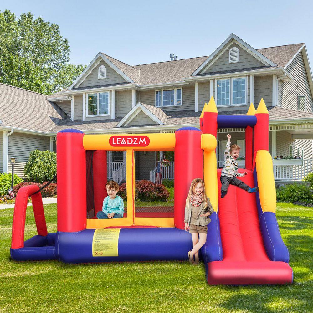 Karl home Inflatable Bounce House with 450-Watt Blower and a Slide 862643223792