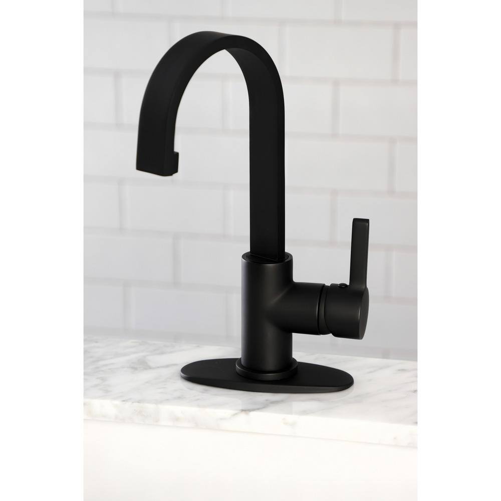 Kingston Brass Continental Single-Handle Bar Faucet in Matte Black HLS8610CTL