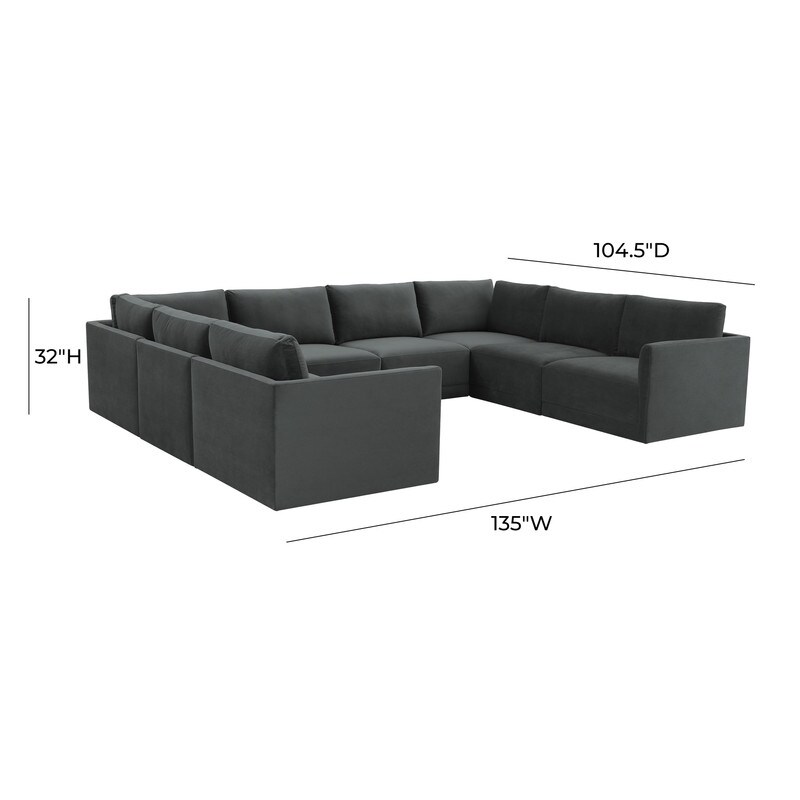 Willow Modular 8 Piece Large U Sectional