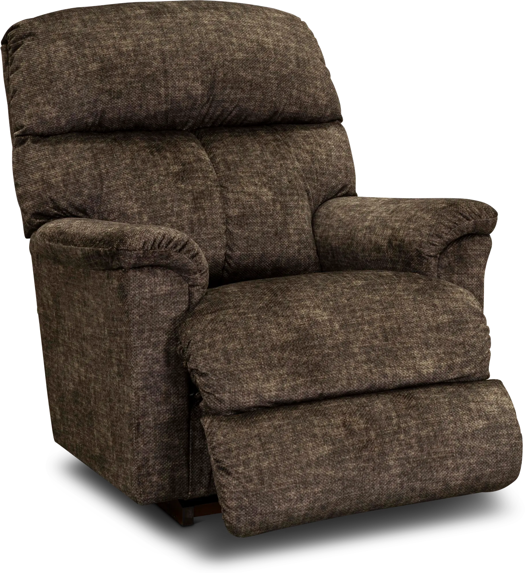 Reed Walnut Brown Manual Rocker Recliner