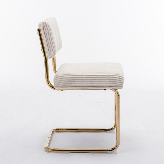 A A Furniture Modern Dining Chairs with Corduroy F...