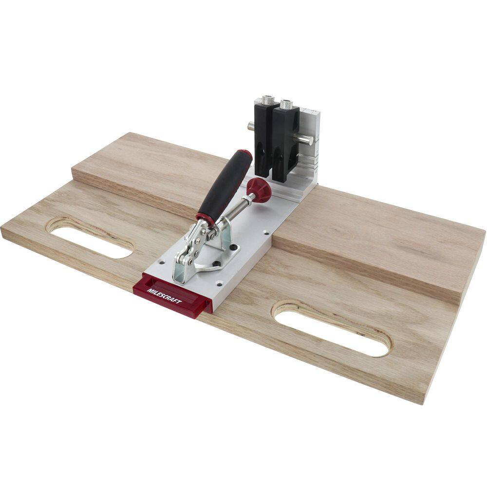 Milescraft Pocket Jig 400 - Self-Clamping Heavy-Duty All-Metal Pocket Hole Jig. Complete Kit with Bit Driver and Screws 1327