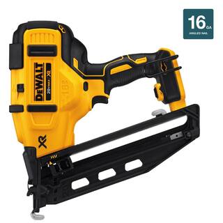 DW 20V MAX XR Lithium-Ion 16-Gauge Cordless Angled Nailer and (1) 20V MAX XR 5.0Ah Lithium-Ion Battery DCN660BW205