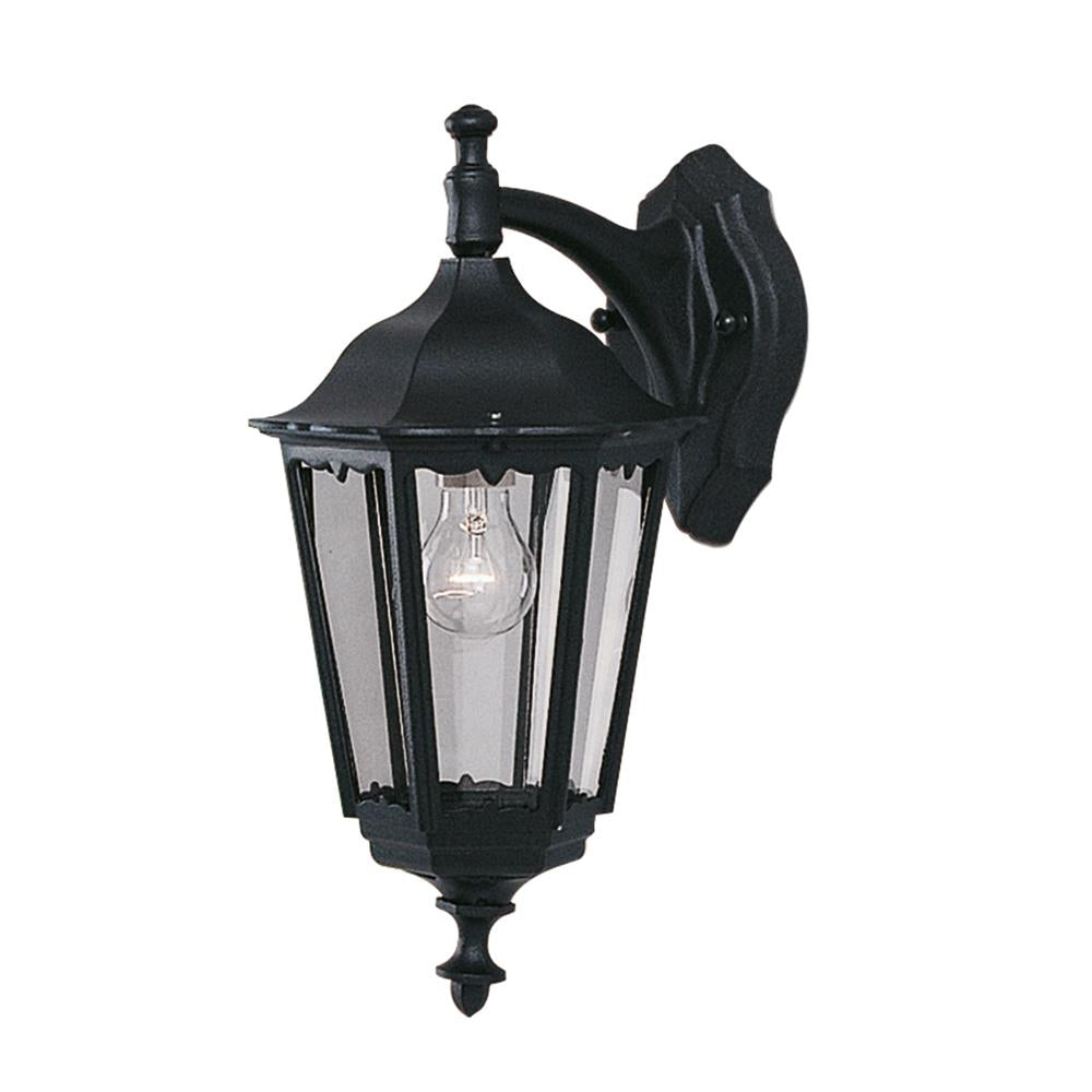 Searchlight 82531BK Bel Aire Black Outdoor Traditional Down Lantern Wall Light