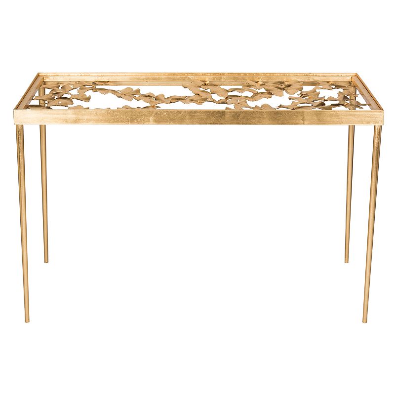 Safavieh Gold Finish Ginkgo Leaf Desk