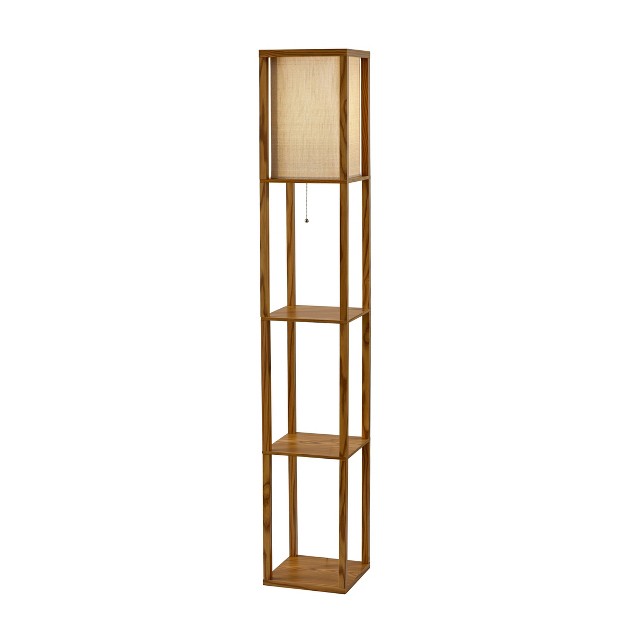 Wright Shelf Lamp Tan Adesso