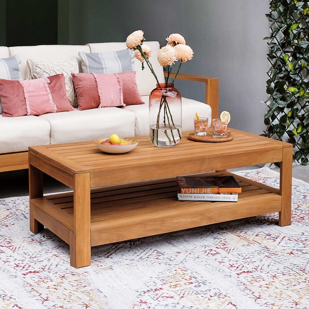 Cambridge Casual Logan Indonesian Teak Patio Coffee Table