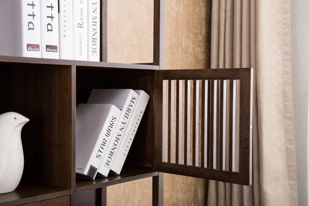 Selma Bamboo Bookcase   Transitional   Bookcases   by Boraam Industries  Inc.  Houzz