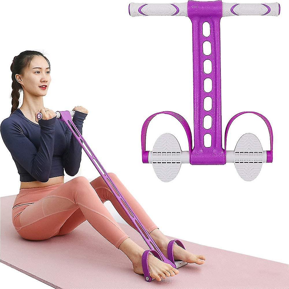 Pedal Resistance Band， Multifunctional Bodybuilding Extender， Elastic Drawstring Fitness Crunches Exercise Abs， Waist， Yoga Stretch Slimming Training