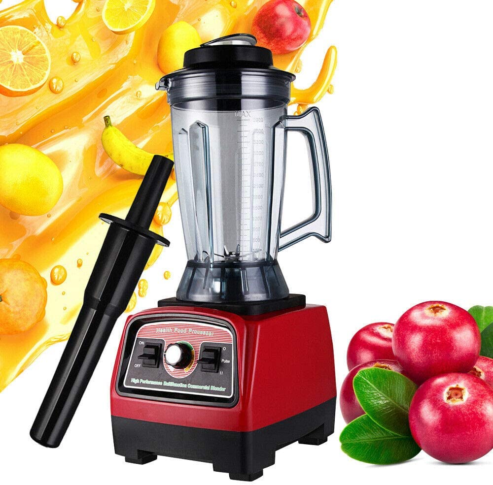 2800W Heavy Duty Blender Countertop Mixer General Food Process High Speed Blender General Juice Fruit Vegetable Blender Juice Machine Kitchen Can Make General Beverages