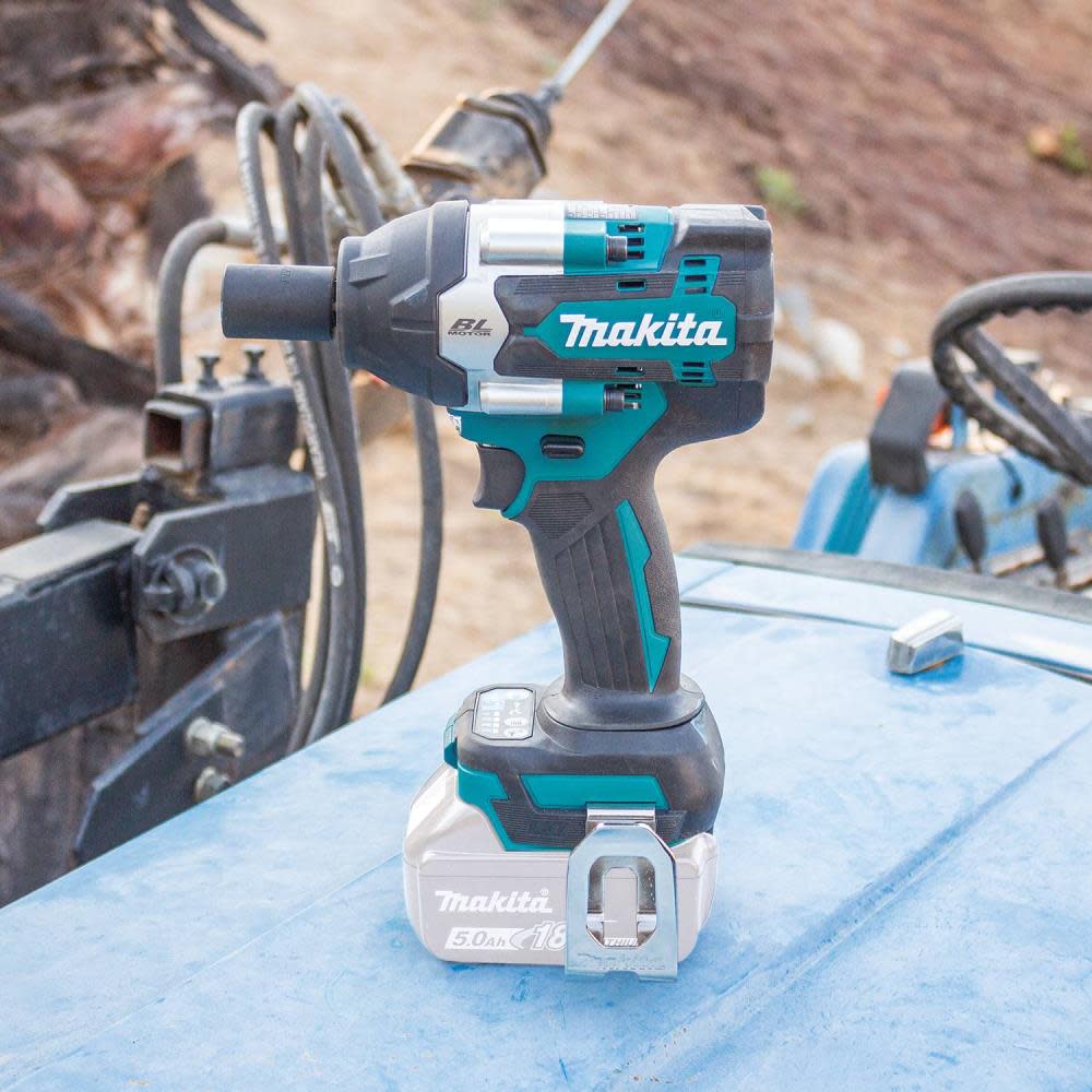 Makita 18V LXT Utility Impact Wrench with Detent Anvil Lithium Ion Brushless Cordless 4 Speed Mid Torque 1/2 Sq. Drive Bare Tool ;