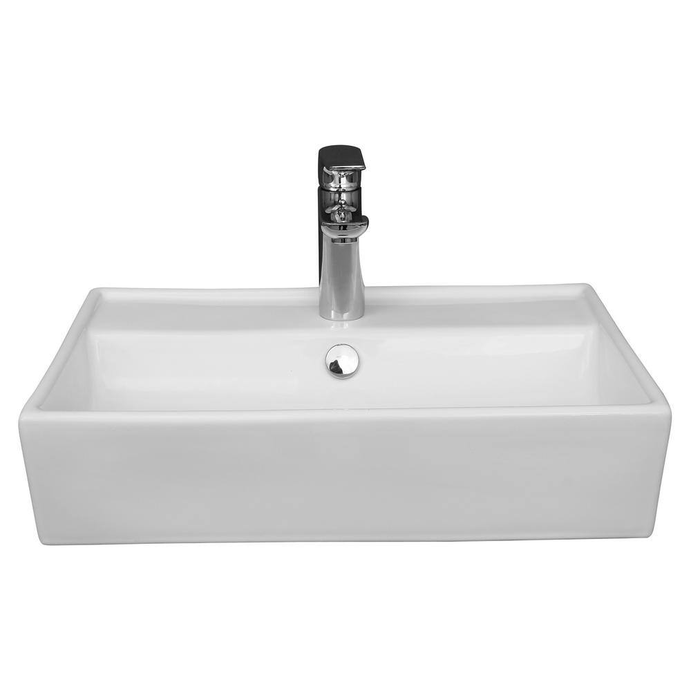 Barclay Products Lyons Wall-Mount Sink in White 4-9062WH