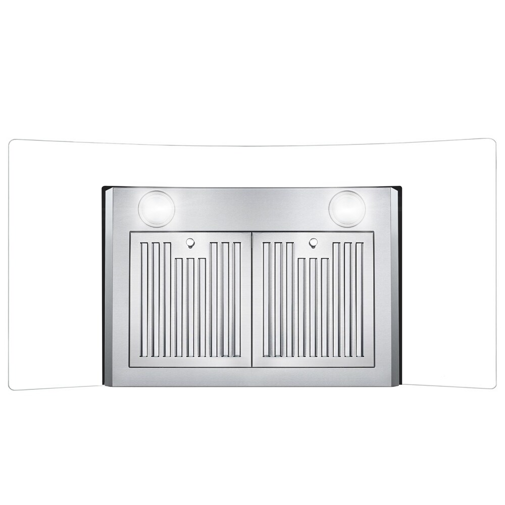 Cosmo 36 in. Ducted Wall Mount Range Hood in Stainless Steel with Touch Controls  LED Lighting and Permanent Filters