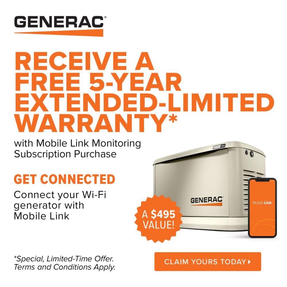 Generac Guardian 14kW Home Backup Generator WiFi-Enabled 7223 from Generac