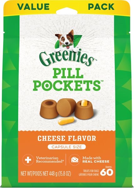 Greenies Pill Pockets Cheese Flavor Dog Treats