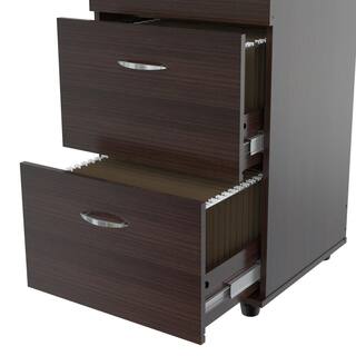 Inval Espresso Wengue Filing Cabinet AR-4X4R