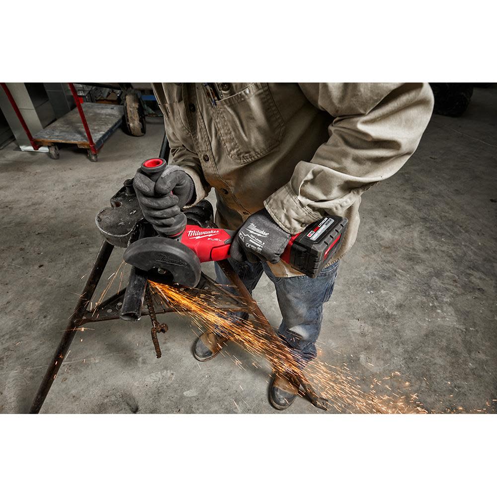 Milwaukee M18 FUEL 4 1/2 / 5 Braking Grinder with ONE KEY Paddle Switch No Lock Bare Tool ;