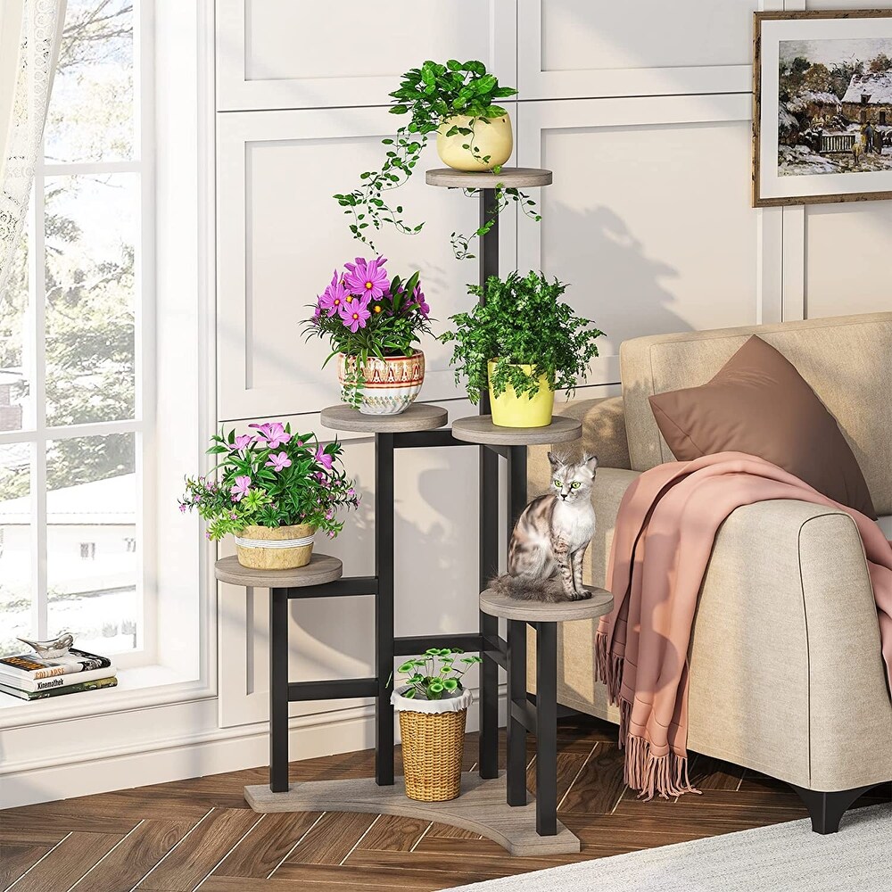 Corner Plant Stand Indoor  6 Tiered Plant Shelf Flower Stand