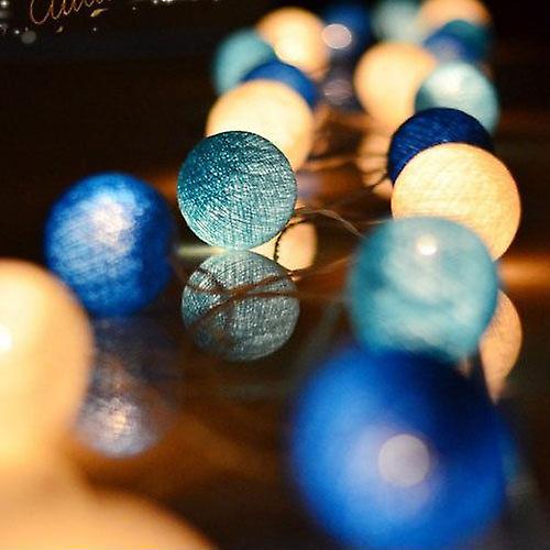 2 Meters10 Led Cotton Ball Garland String Lights Christmas Lights String Outdoor Holiday Wedding Christmas Party Home Decoration