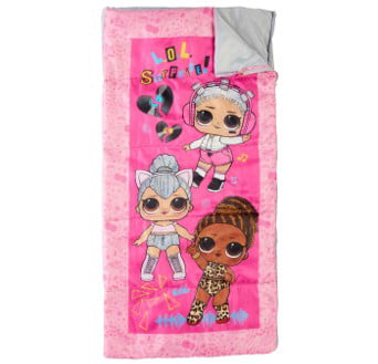 L.O.L. Surprise! Remix Kids 45 Degree Sleeping Bag, Pink