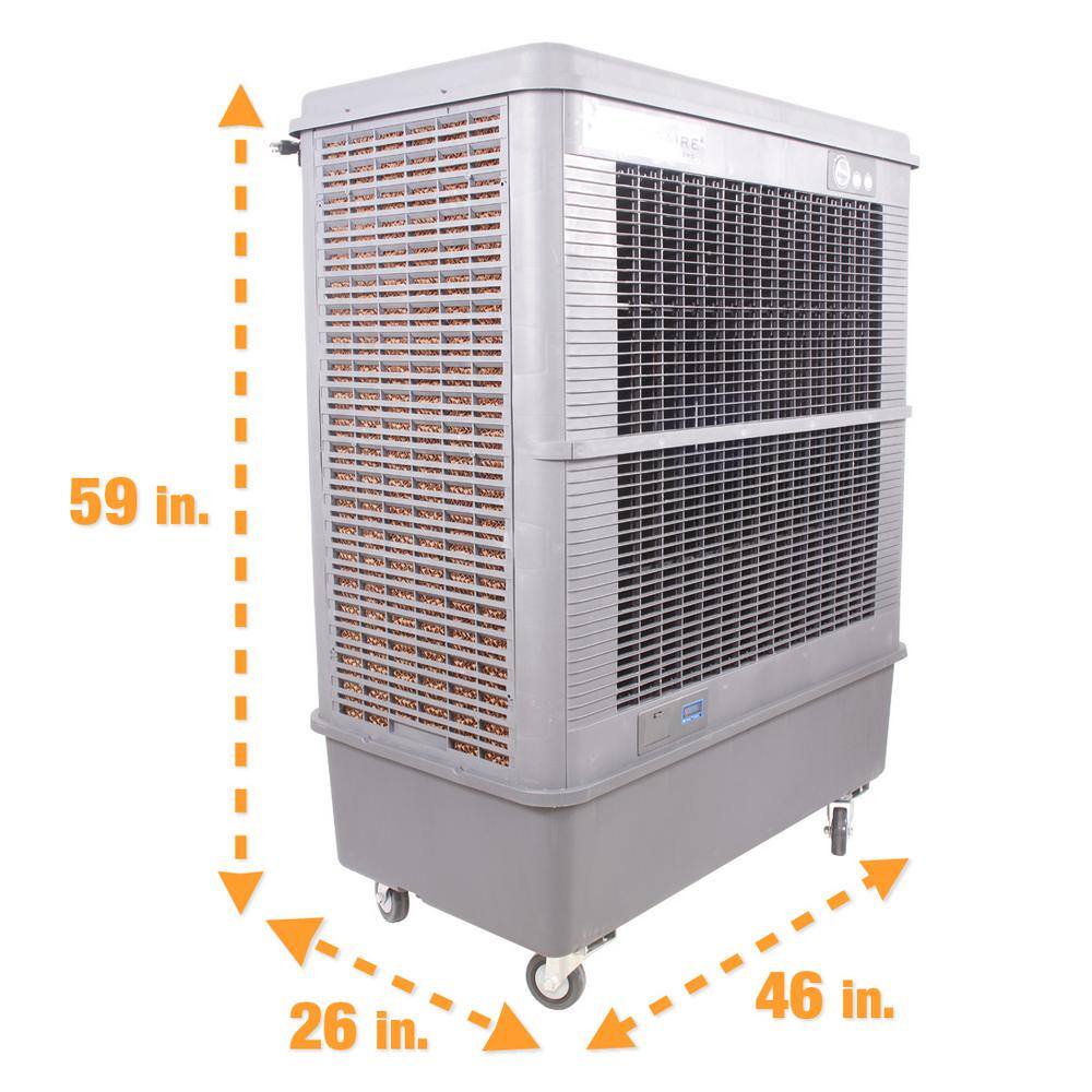 Hessaire Reconditioned 11000 CFM 3-Speed Portable Evaporative Cooler (Swamp Cooler) for 3000 sq. ft. MC92V-RFB