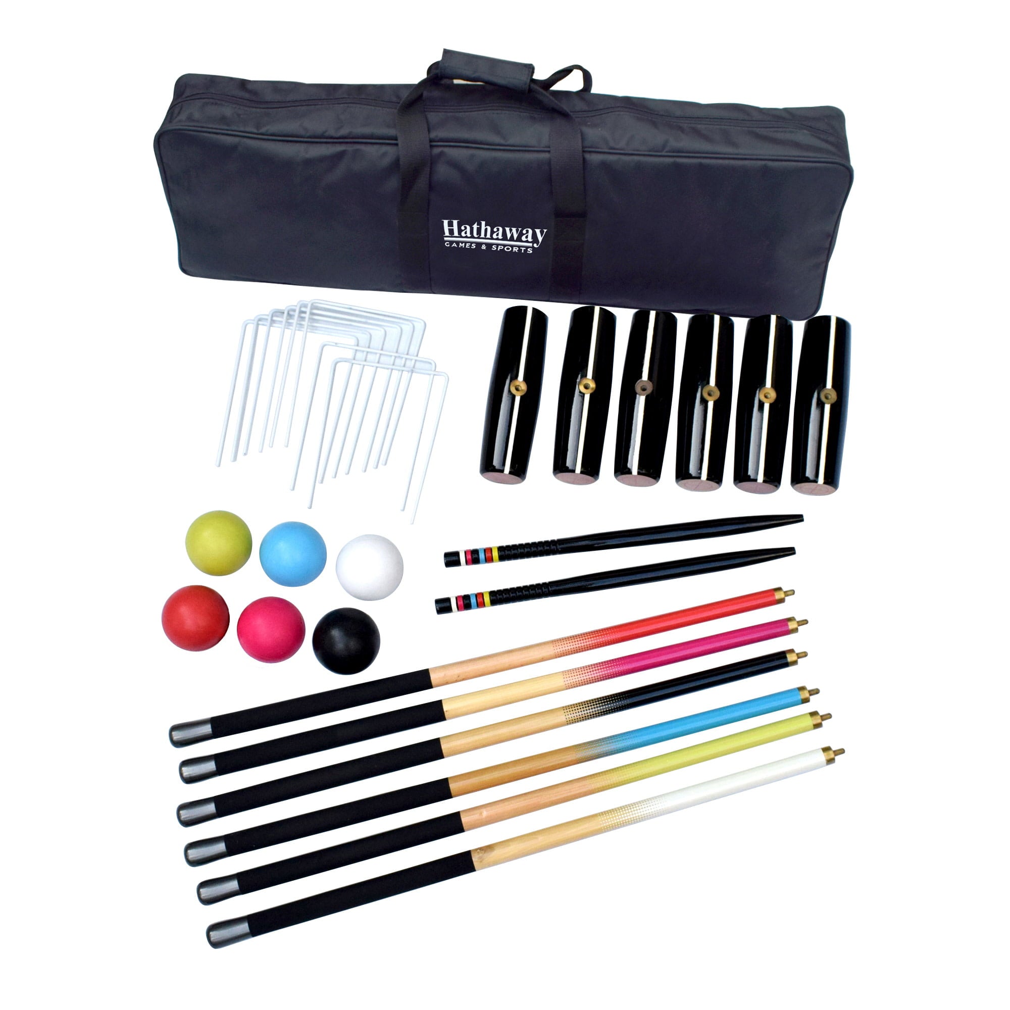 Hathaway Deluxe 6-Player Croquet Set