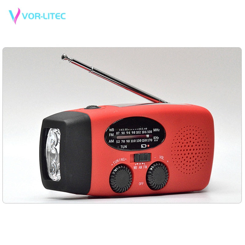 TrustyCharge Hand Crank Radio Flashlight