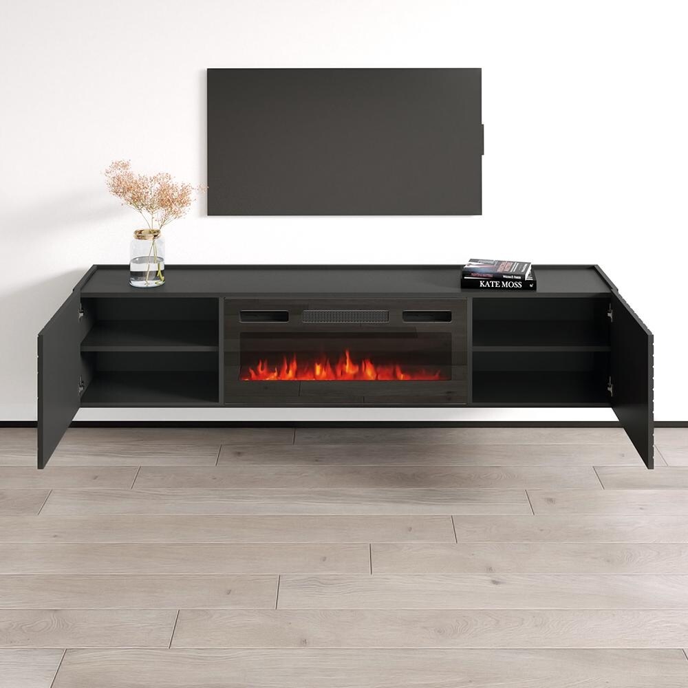 Portillo BL EF Fireplace TV Stand